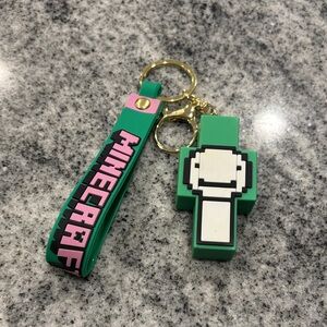Green and Gold Keychain Set